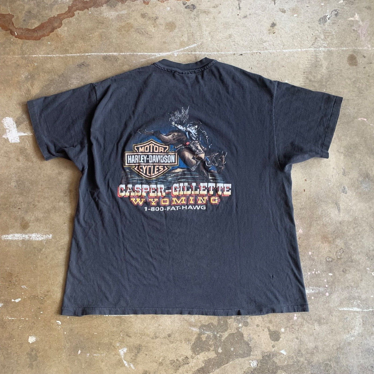 90s VINTAGE HARLEY DAVIDSON BEAR T-SHIRT SZ 2XL XXL WYOMING 90s VINTAGE HARLEY DAVIDSON BEAR T-SHIRT SZ 2XL XXL WYOMING