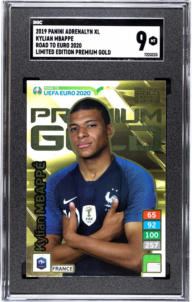 Panini Le Premium Gold Card Kylian Mbappé Adrenalyn XL Road to EURO 2020 SGC 9