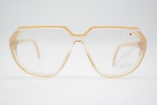 Vintage Glasses Metzler 0647 Light Brown Transparent Gold Oval Glasses Frame