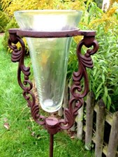 Glas-Regenmesser, originelle Dekoration Niederschlagsmesser als  Beetstecker