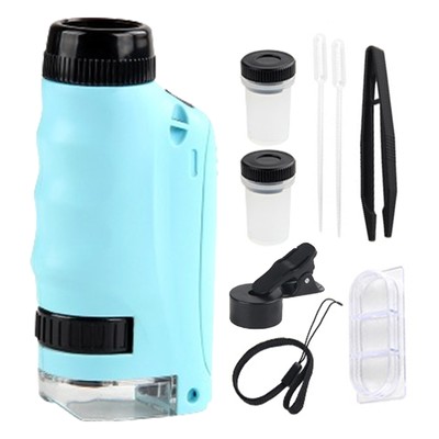 Mini Microscope For Kids Portable Microscope LED Lighting Small Handheld