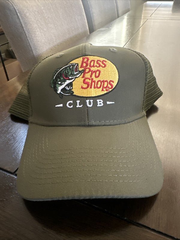 Bass Pro Shops Club Hat Green Mesh Trucker Hat