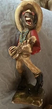 Vintage H S Andy Anderson Chalk ware TEX The Singing Cowboy Figurine 1936