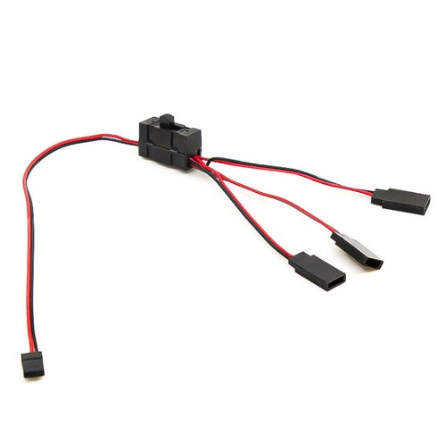 3-way Wire LED Light On/off Switch Y Cable for 1/10 SCX10 TRX-4 RC Crawler Car - Picture 4 of 7