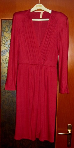 Vestito da cerimonia donna, colore rosso porpora / vinaccia - taglia 42  seta/cac | eBay