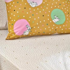 Image of Dotty Peter Rabbit™ Fitted Bed Sheet Ochre