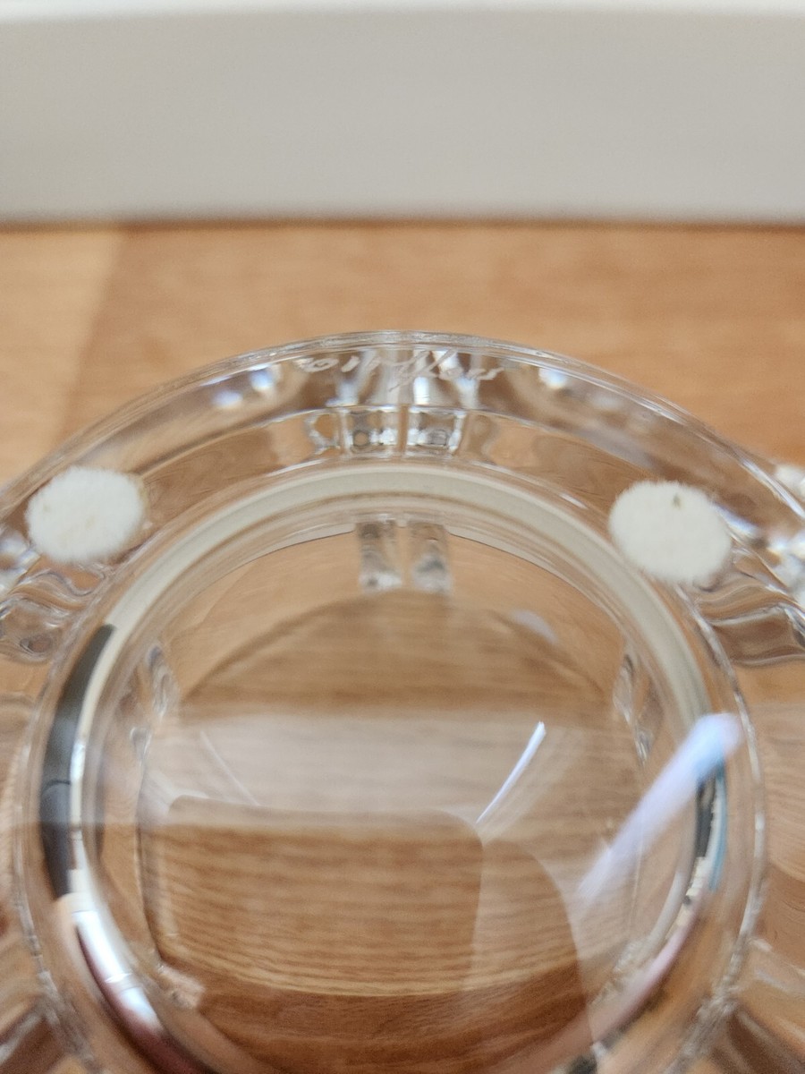 Orrefors Sweden Signed Crystal Corona Bowl 4384/32 with Original