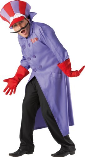DICK DASTARDLY COSTUME - FANCY DRESS COSTUME (SIZE: XL) Unisex Costumes NUOVO
