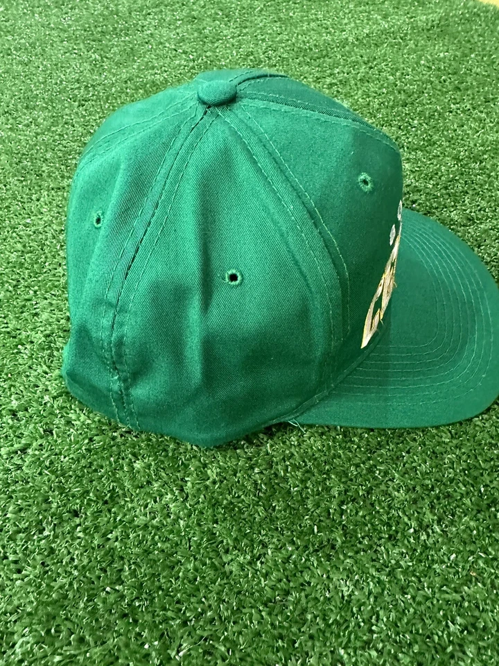 Vtg Boston Celtics Embroidered Spell Out Hat Starter Snap Back  - Image 4 of 4