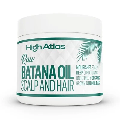 HIGHATLAS Raw Batana Oil for Hair, dark spots and stretch marks - Pure Unrefined - 120g