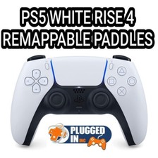 SONY PS5 WHITE RISE 4 REMAPPABLE PADDLES BACK GRIP CONTROLLER