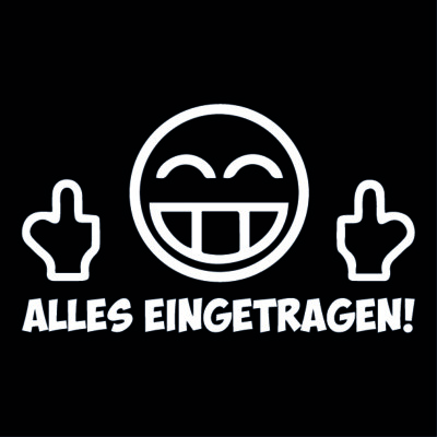 Alles Eingetragen  10cm  Color Picker  Tuning Stickers  Car Fun Sticker  