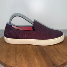 Rothy's The Original Slip On Sneaker Womens 9 Berry Purple Textile Flat Shoes