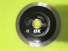 OX-DCT-4 Continuous Rim 4-Inch Diamond Blade, 7/8-Inch-5/8-Inch Bore