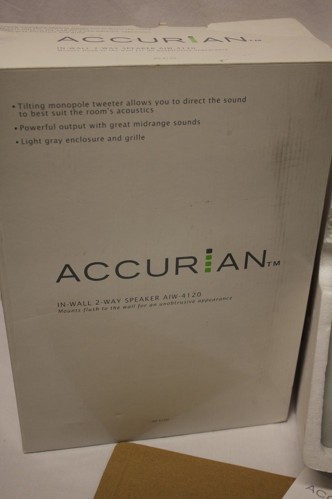 NEW Accurian InWall 2Way Speaker with Flush Mount Woofer Tweeter AIW