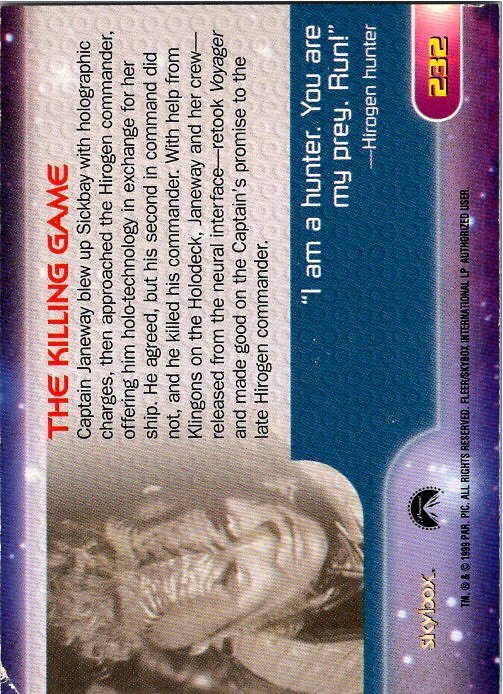 1999 Skybox Star Trek Voyager Closer To Home - PICK / CHOOSE YOUR CARDS - Picture 93 of 157