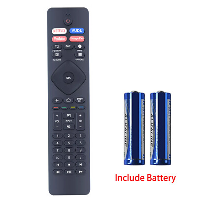 New Remote  For Philips TV URMT47CND002 43PFL5766 NH800UP--included Battery   