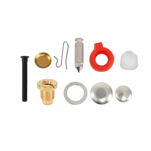 398453 Carburetor Carb Kit w. Float Fit For Johnson Evinrude 9.9 15 HP 1974-1988 - Foto 6 di 9