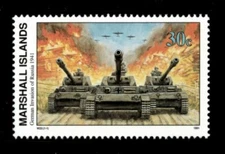 Marshall Islands 1991 - World War II Invasion of Russia - Single Stamp - MNH