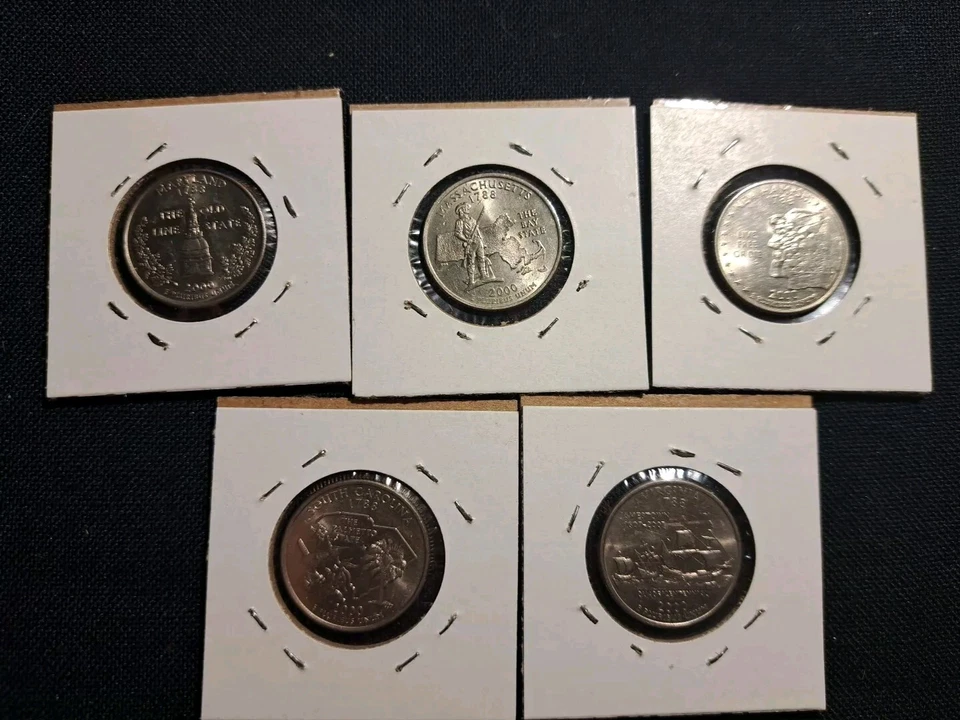 (Denver Mint) 2000 State Quarters Lot of 5 Different States - Image 2 of 4