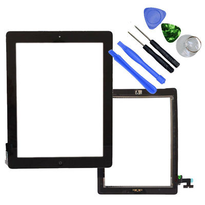 OEM SPEC Black Touch Screen Glass Digitizer iPad 2 Home Button Assembly Adhesive