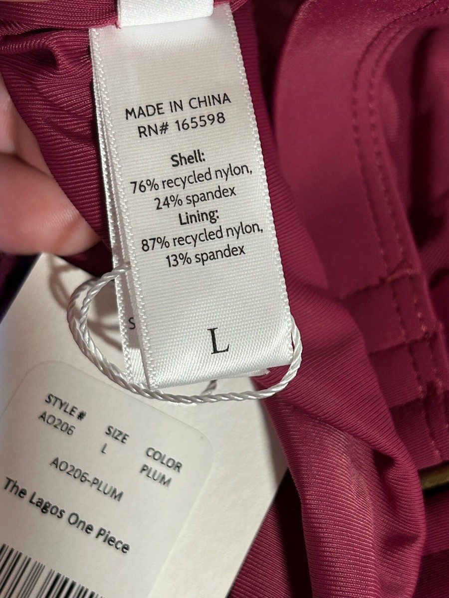 Andie Swim The Lagos One Piece Swimsuit Plum Size L | eBay