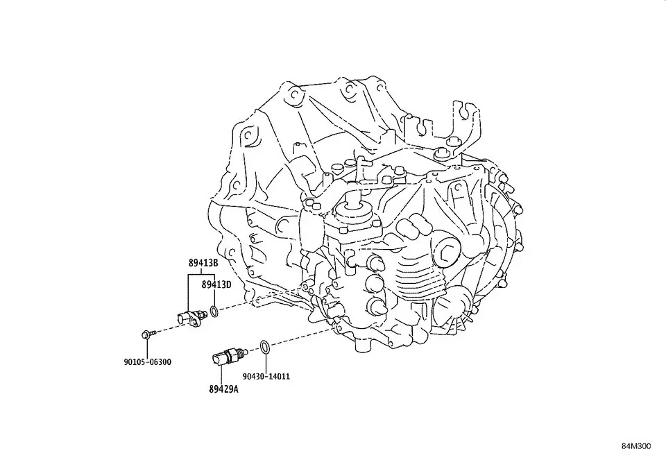 Sensor Revolución Transmisión Original Toyota OEM 89413-28011 C-HR iQ Nuevo Foto 2 de 2