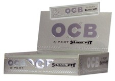 OCB X-Pert King Size Slim Ultra Thin Rolling Papers Full Box of 24 Booklets