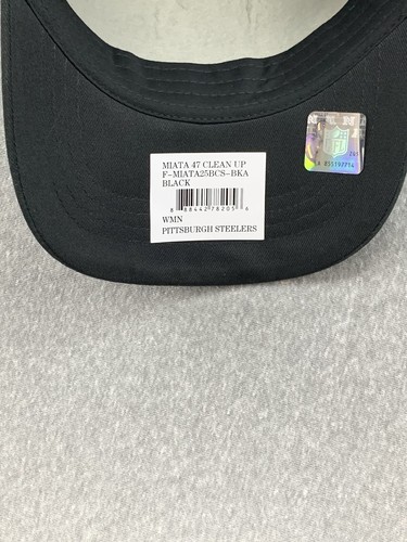 PITTSBURG STEELERS NFL '47 Clean Up WOMEN'S ADJUSTABLE Strap Back Cap Hat Round - Picture 15 of 16