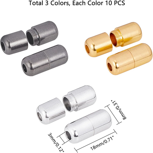 30Pcs Shoelace Buckle No Tie Shoelaces Clasps Tieless Elastic Laces Clasps Metal - 第 5/8 張圖片