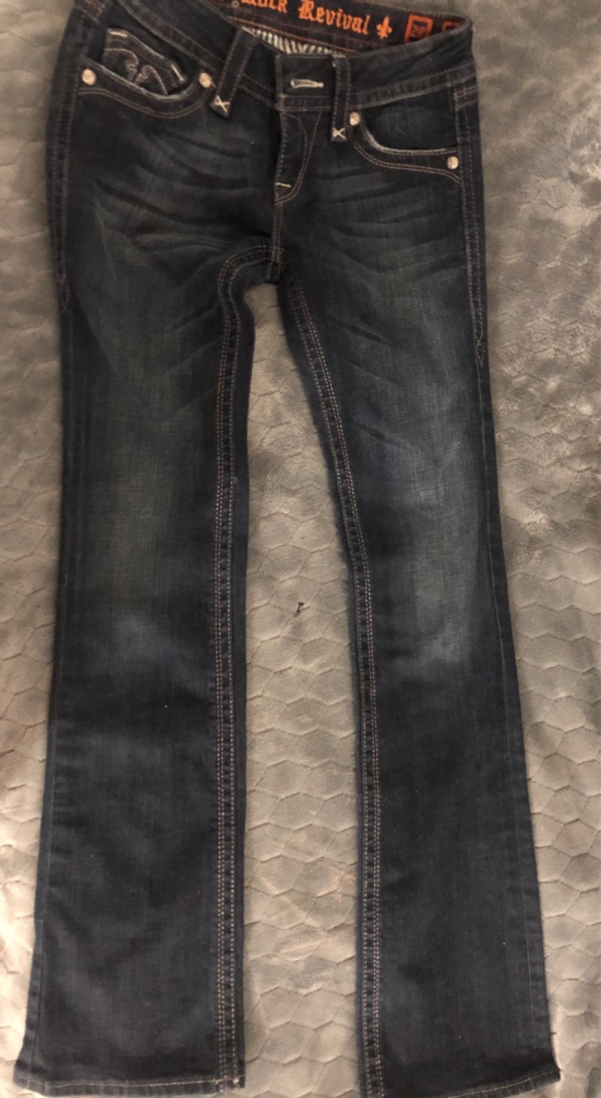 Womens Rock Revival RRJ8137-3 Deborah Boot Jeans! Size 28
