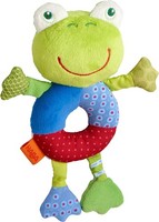 Haba Greifling Frosch Fredi Babyspielzeug Holz Rassel Neugeborene Geschenk