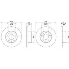 Disque de frein Fiat 130