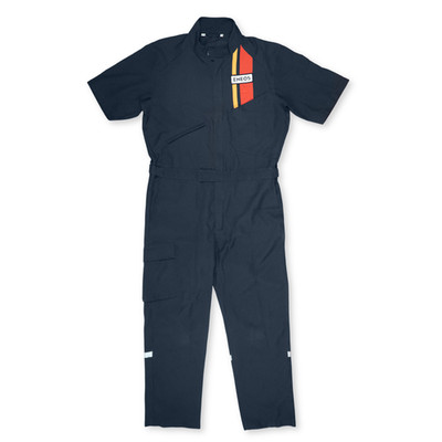 JDM Genuine Japan Eneos Dr. Drive Staff Short Sleeve Coveralls Tsunagi Blue