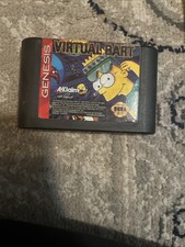 Sega Genesis Virtual Bart Authentic Cleaned Tested Working Ships Free