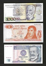 🔥MIXED LOT 6 DIFFERENT WORLD PAPER MONEY CURRENCY FOREIGN UNC 🆓FREE SHIPPING