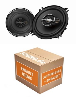 Lautsprecher Boxen vorne Pioneer Pioneer TS-A1371F für Renault Mégane Scénic 2x 