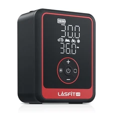 LASFIT AIR Portable Tire Inflator Car Air Compressor Pump Digital Pressure Gauge