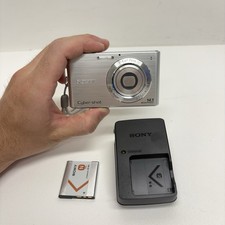 Sony Cyber Shot DSC-W330 14.1MP Silver Camera Battery Charger Carl Zeiss READ