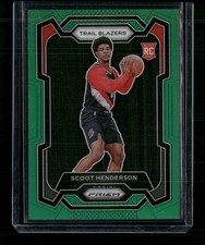 2023-24 Panini Prizm #141 Scoot Henderson Prizms Green Rookie FD