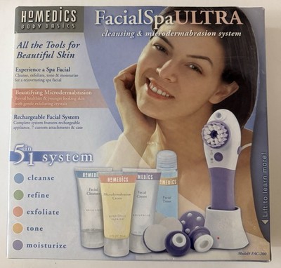 Homedics Body Basics Facial Spa Ultra New In Box, Model FAC-200 FLAW Read