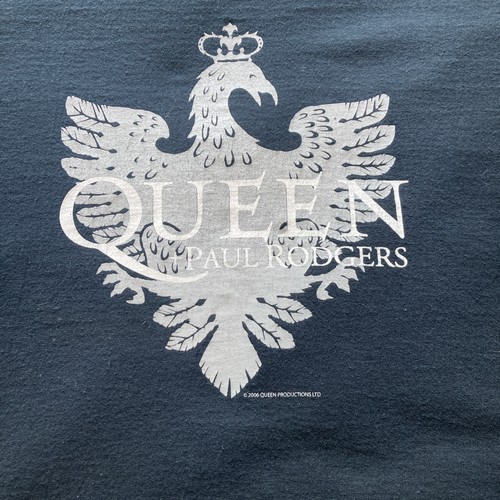 Queen + Paul Rodgers 2006 Tour T-Shirt XL Black Anvil Vintage Rock Tee - Picture 4 of 15