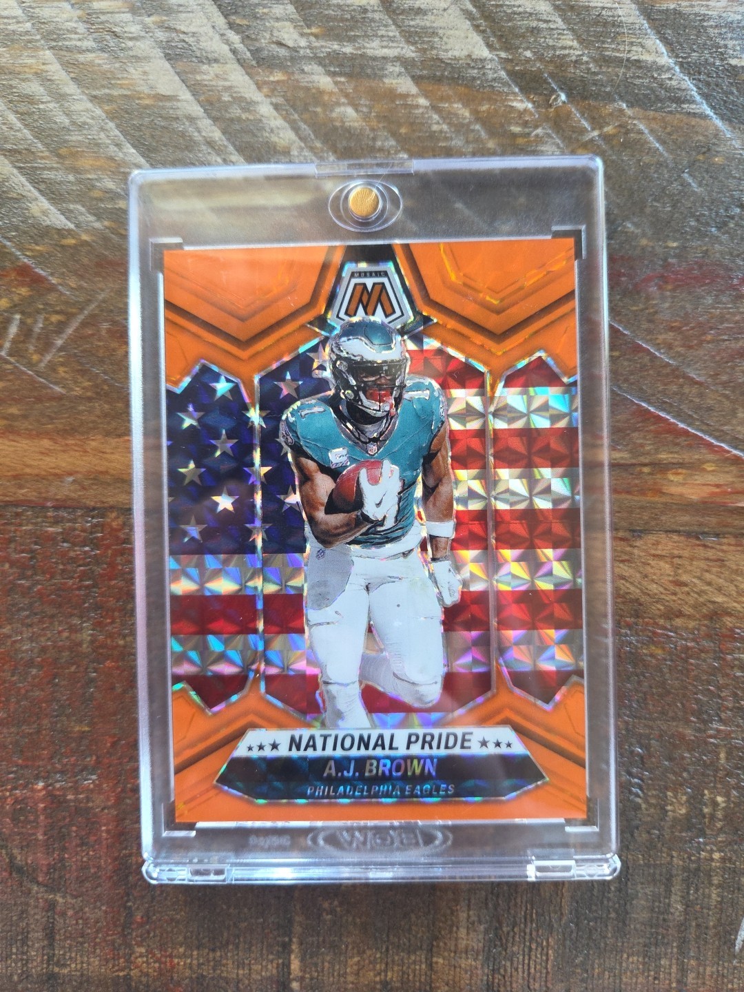 2024 Panini Mosaic - National Pride A.J. Brown Orange Flourescent Jersey # 11/25