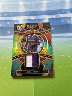2023-24 Panini Select Serie A Relic Jonathan Ikone Tie-Dye /25 Fiorentina