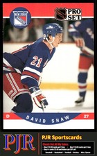 David Shaw 1990-91 Pro Set #495 New York Rangers
