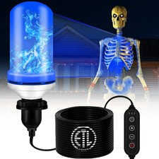 12ft Skeleton Light Kit   Skelly Light Kit with Flickering Flame, ETL-Certifi...