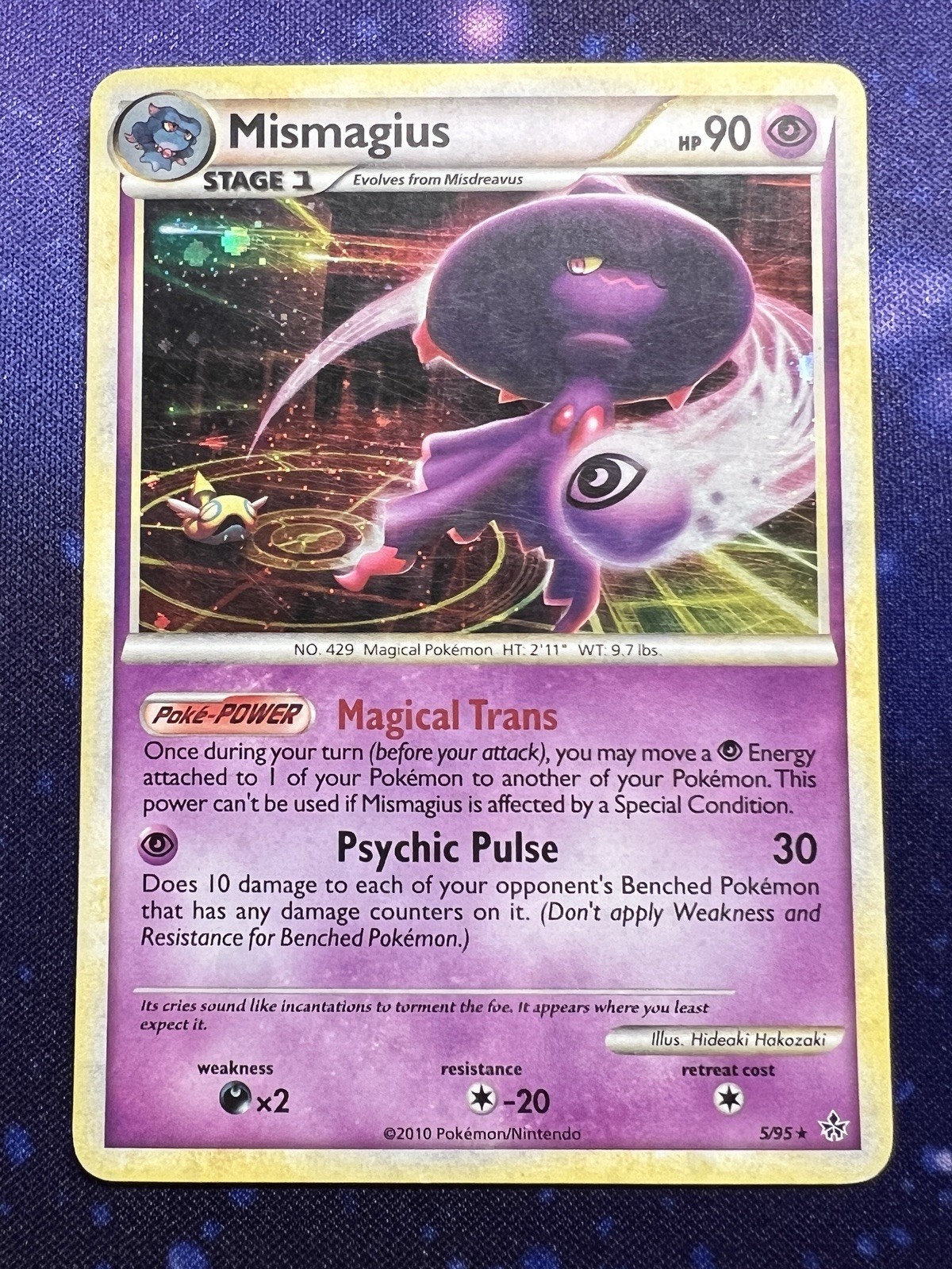 Pokemon TCG 2010 - Mismagius - 5/95 - Unleashed Holo -HP