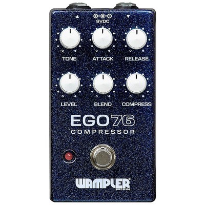 Wampler Ego 76 Compressor Effects Pedal Blue Sparkle