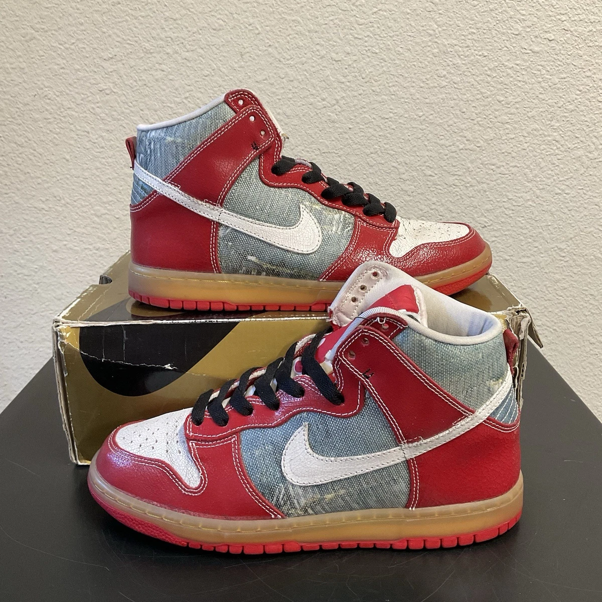 Preços baixos em Nike Dunk Premium SB High Red | eBay