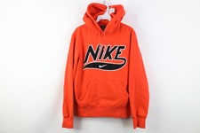 Vtg Y2K Nike Mens Small Spell Out Felt Patch Travis Scott Center Swoosh Hoodie